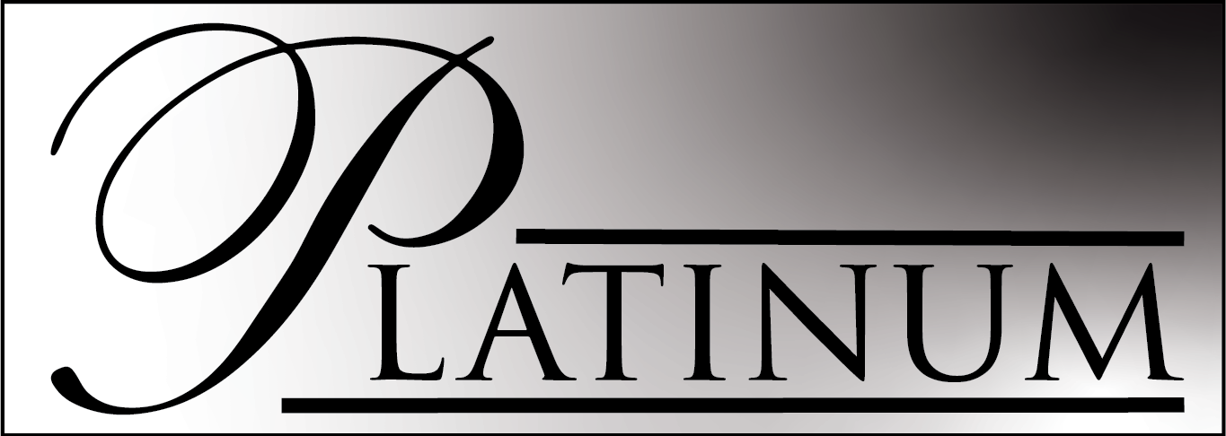Black P latinum Faded Rectangle